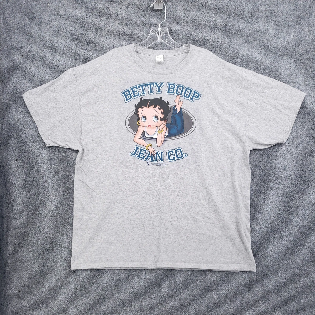 T-shirt Femme Betty Boop – Rose, Coton, Manches Longues – Taille S – Occasion