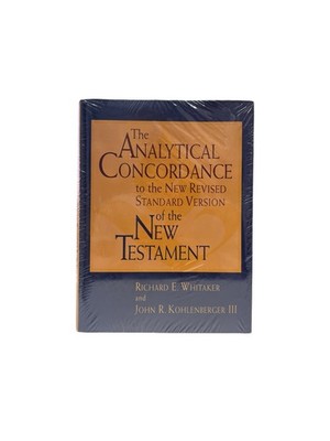 Analytical Concordance to the New Revised Standard Version of the New Testament