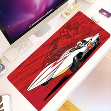 15.7x35.4 inch Speed Racer Themed Mouse Pad-Iconic Racing Car & Go Mifune Design