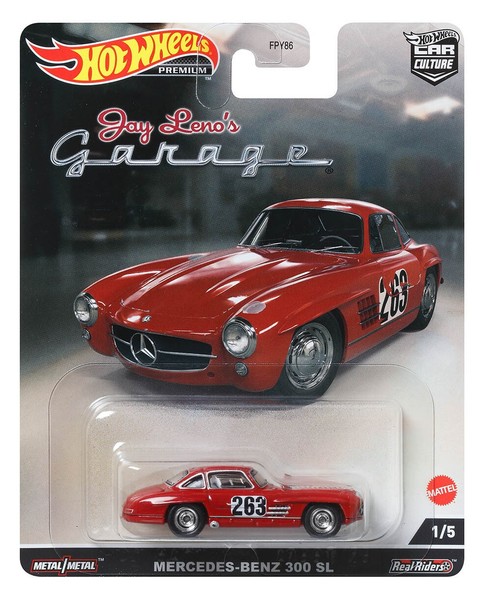 Hot Wheels Premium Mercedes-Benz 300SL Jay Leno's Garage 1:64 Neu OVP-image