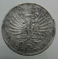 2 Lire Aquila Sabauda 1905 perizia  BB+  VITTORIO EMANUELE III