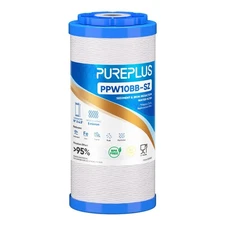 PUREPLUS 10"×4.5" String Wound Sediment Filter, Whole House Water Filtration, 1P