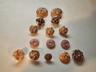 LOT #5 OF 15 MISC BUTTONS, COPPER & GOLD & BLACK IN COLOR, DIFFERENT SIZES — photo 1