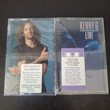 Lot Of 2 Kenny G Jazz Cassette Tapes: The Moment  Live - Hype Sticker Sealed