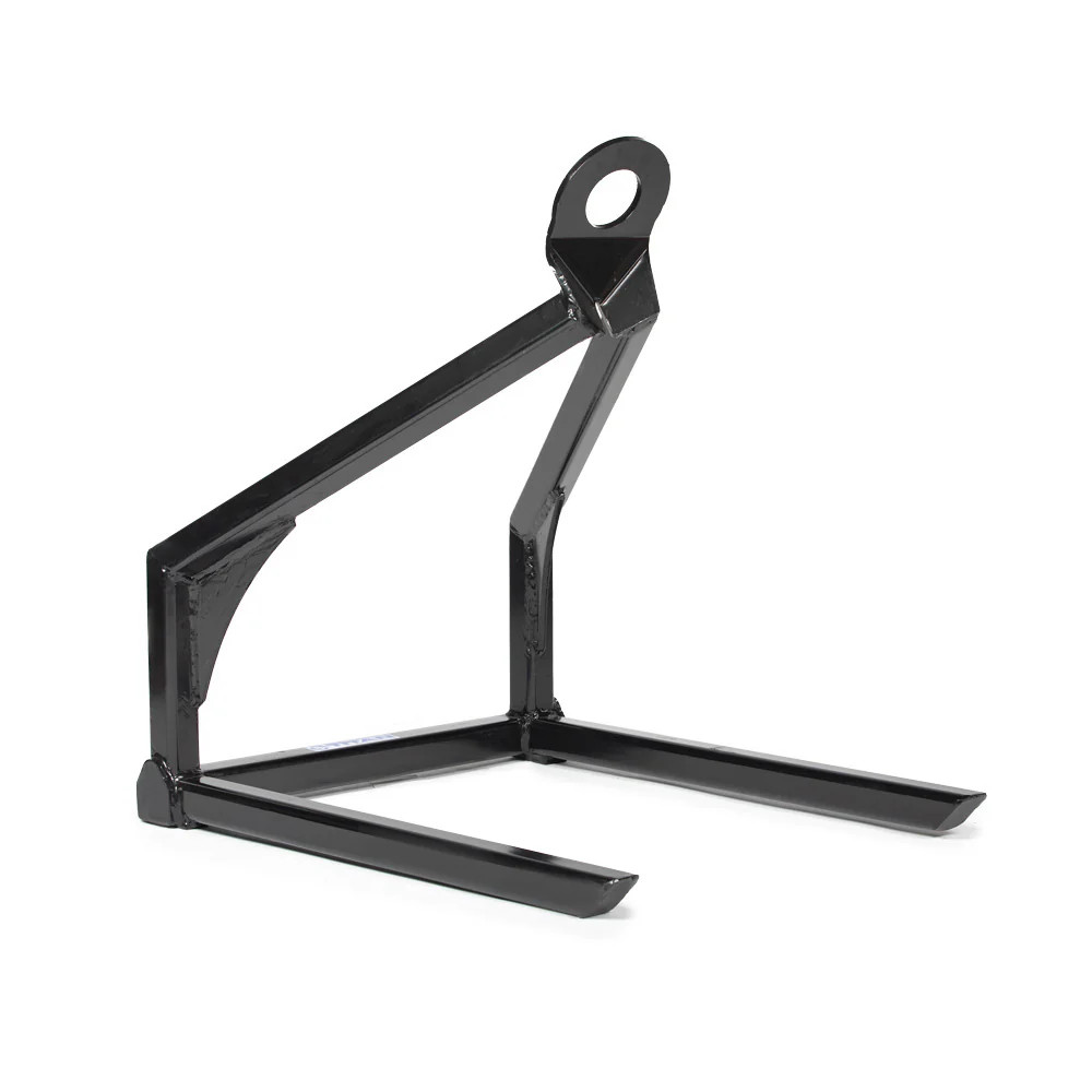 Titan Attachments Tele-Boom Pallet Carrier, 2"x2" Steel Forks, Rated 1,000 LB
