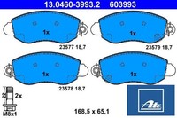 ATE 13.0460-3993.2 Bremsbelagsatz FüR Scheibenbremse Bremsbelagsatz FüR Ford