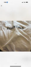 Essentials white crewneck sweatshirt