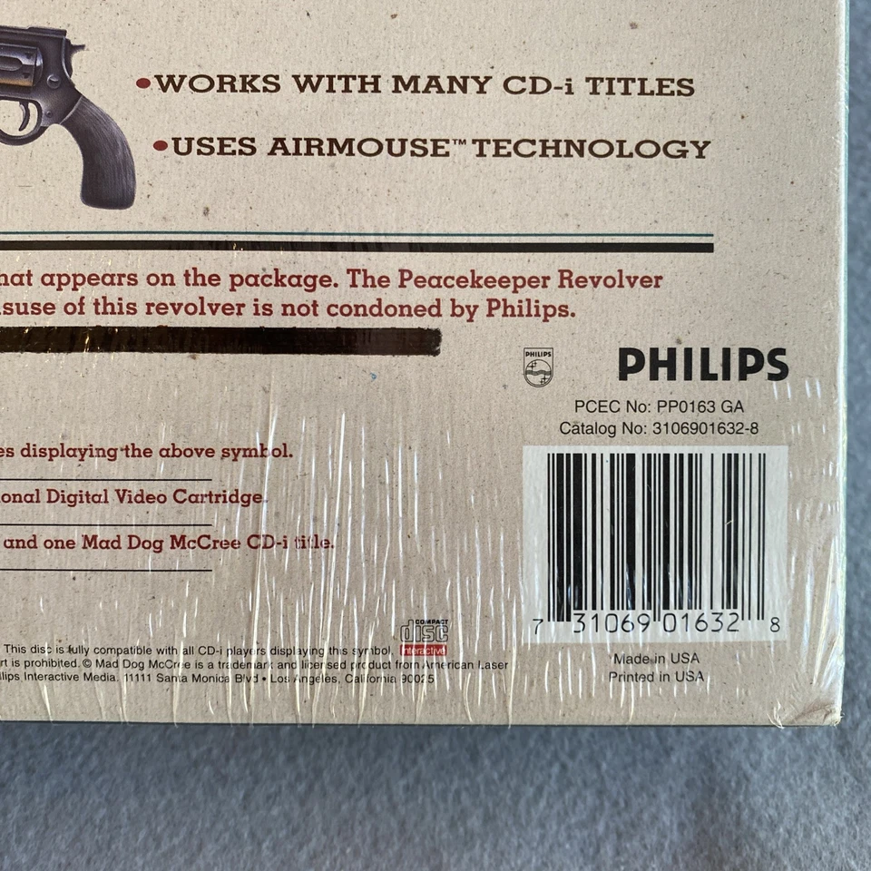 Mad Dog McCree Peacekeeper Revolver Shooting Game Phillips CD-i NEW Sealed - Image 4 of 4