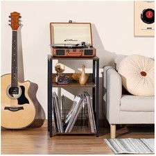 Vintage 3 Tier Record Player Stand