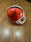 Greg Pruitt Signed Browns TB Mini Helmet w/ 5x Pro Bowl Beckett Witness BAS COA