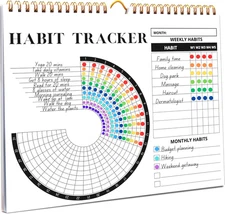 Habit Tracker Calendar � Premium Daily Habit Tracker Journal and Goal B