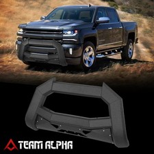 Fits 2007-2018 Silveradosierra Bat Face Front Bumper Bullpush Bar Grill Guard