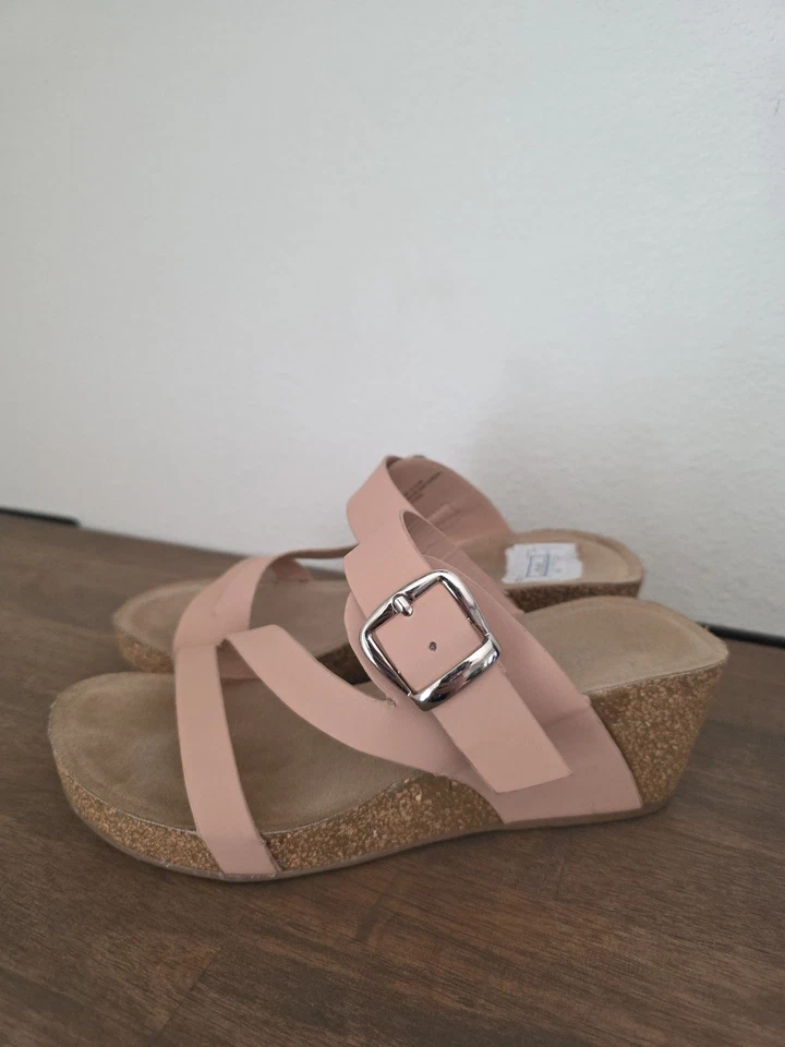 女士 Annie Comfort 女性腮红楔形凉鞋 6.5 码中号  — 第 2/4 张图片