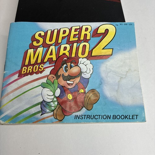 Super Mario Bros 2 (Nintendo NES, 1988) w Manual/OEM Sleeve Tested Working!! - Picture 3 of 7