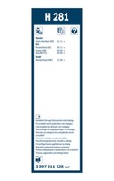 Bosch Wischerblade 3 397 011 428 FüR Hyundai, Jeep, Kia, Suzuki, Toyota