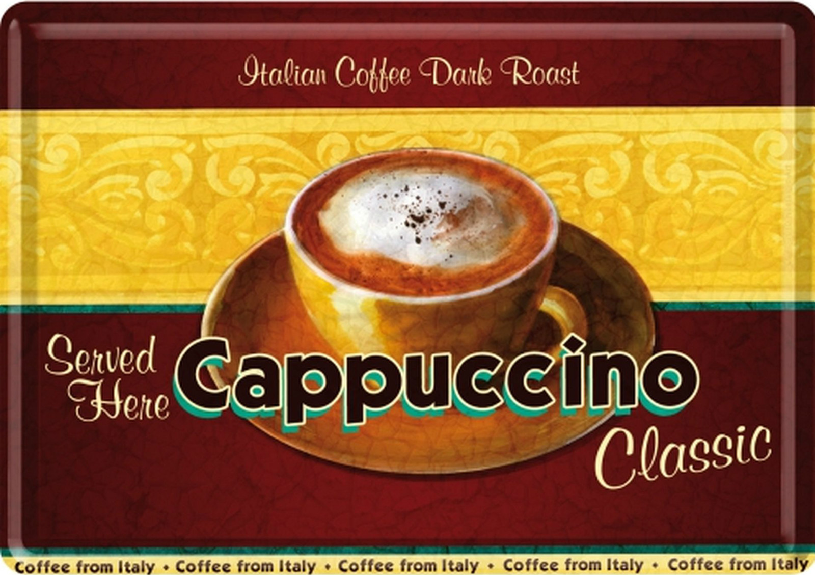 Nostalgic Art Cappuccino Classic Italian Coffee Dark Roast Werbung