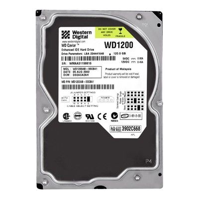 WD CAVIAR 120GB 5.4K 2MB ATA 3.5'' WD1200AB-00CBA1