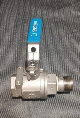 #ad SAF T FLO 1quot; STAINLESS STEEL BALL VALVE WATER TRATMENT INJECTION High Quality $50.00
