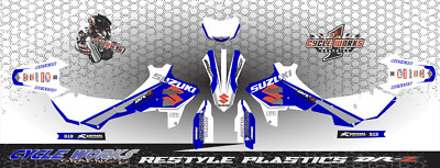 Restyle Polisport Suzuki DRZ400 DRZ 400  Supermoto SEMI CUSTOM GRAPHICS KIT RST4