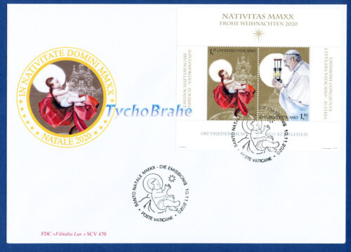 FDC NATALE 2020 VATICAN JOINT CHRISTMAS NOËL First Day Cover VATICANO AUSTRIA - Photo 1 sur 1