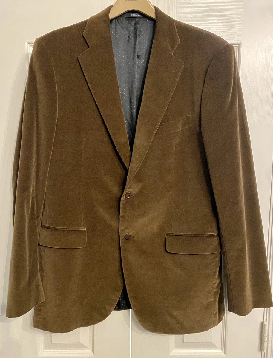 Givenchy Paris Men’s Corduroy Jacket Brown Made in Italy NWOT Sz 46 US