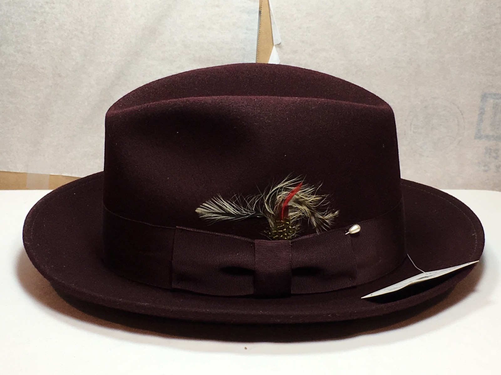New with Tag Capas Untouchable Fedora Men's Brim 2 1/2'' Black-Grey-Burgundy-Bk