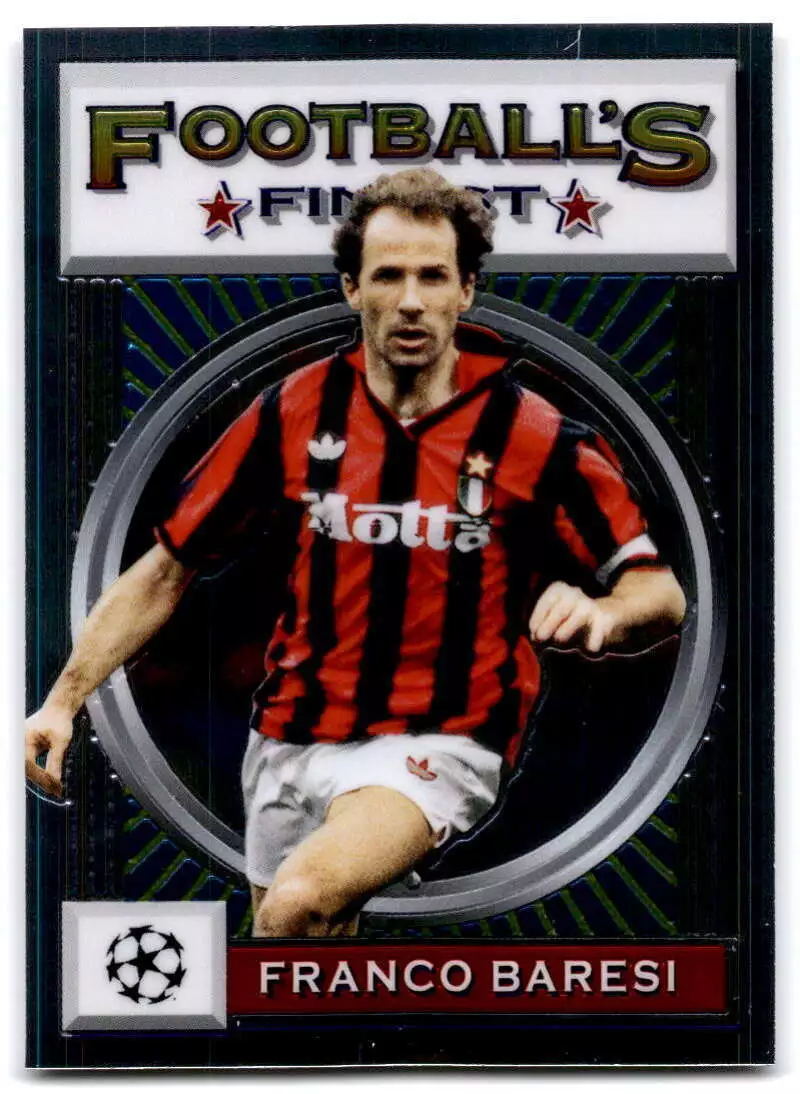 labyrint Enlighten som resultat 2021-22 Topps Finest Flashbacks UEFA Soccer #95 Franco Baresi AC Milan |  eBay