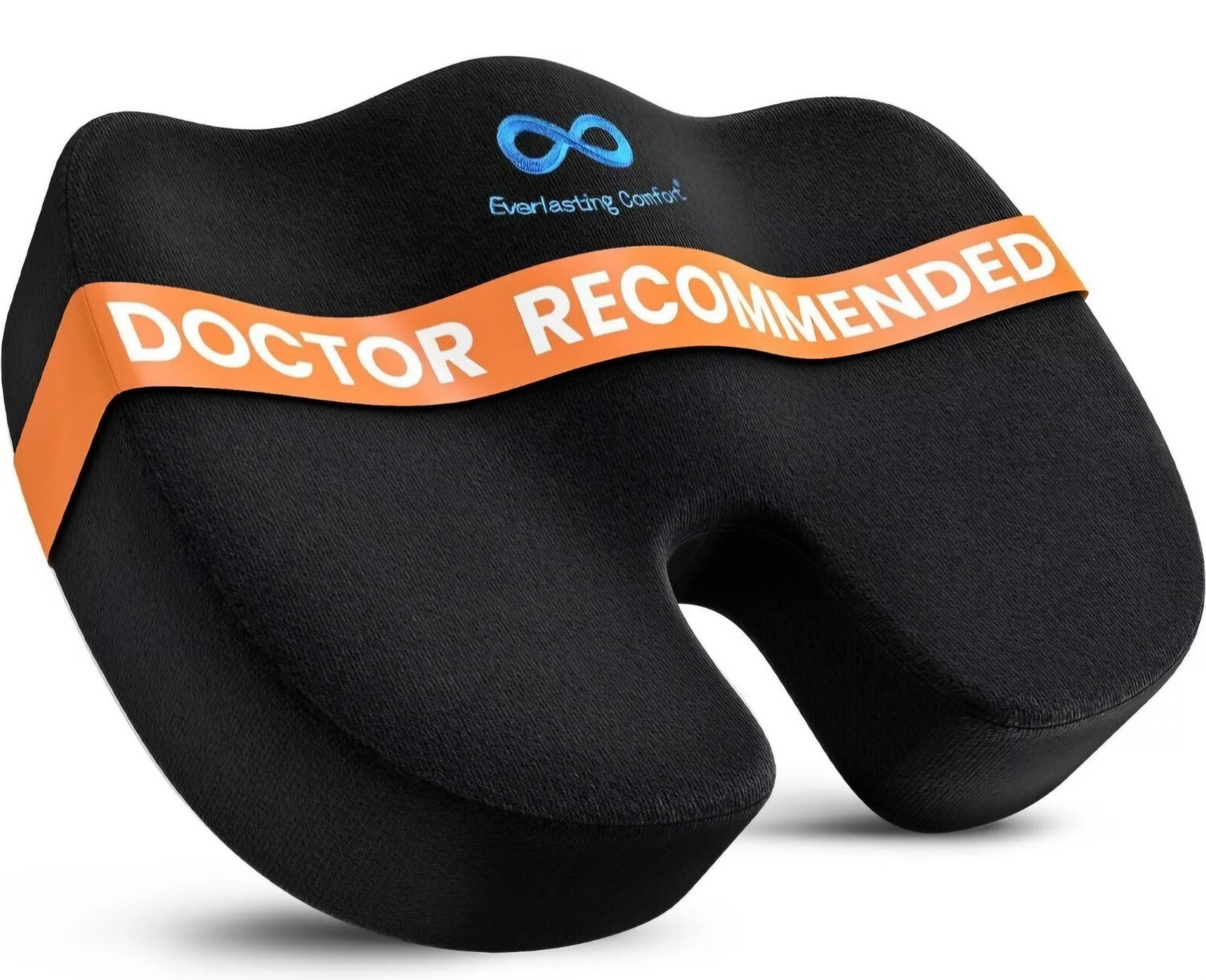 Everlasting Comfort Doctor Recommended Memory Foam Seat Cushion - Black - NEW