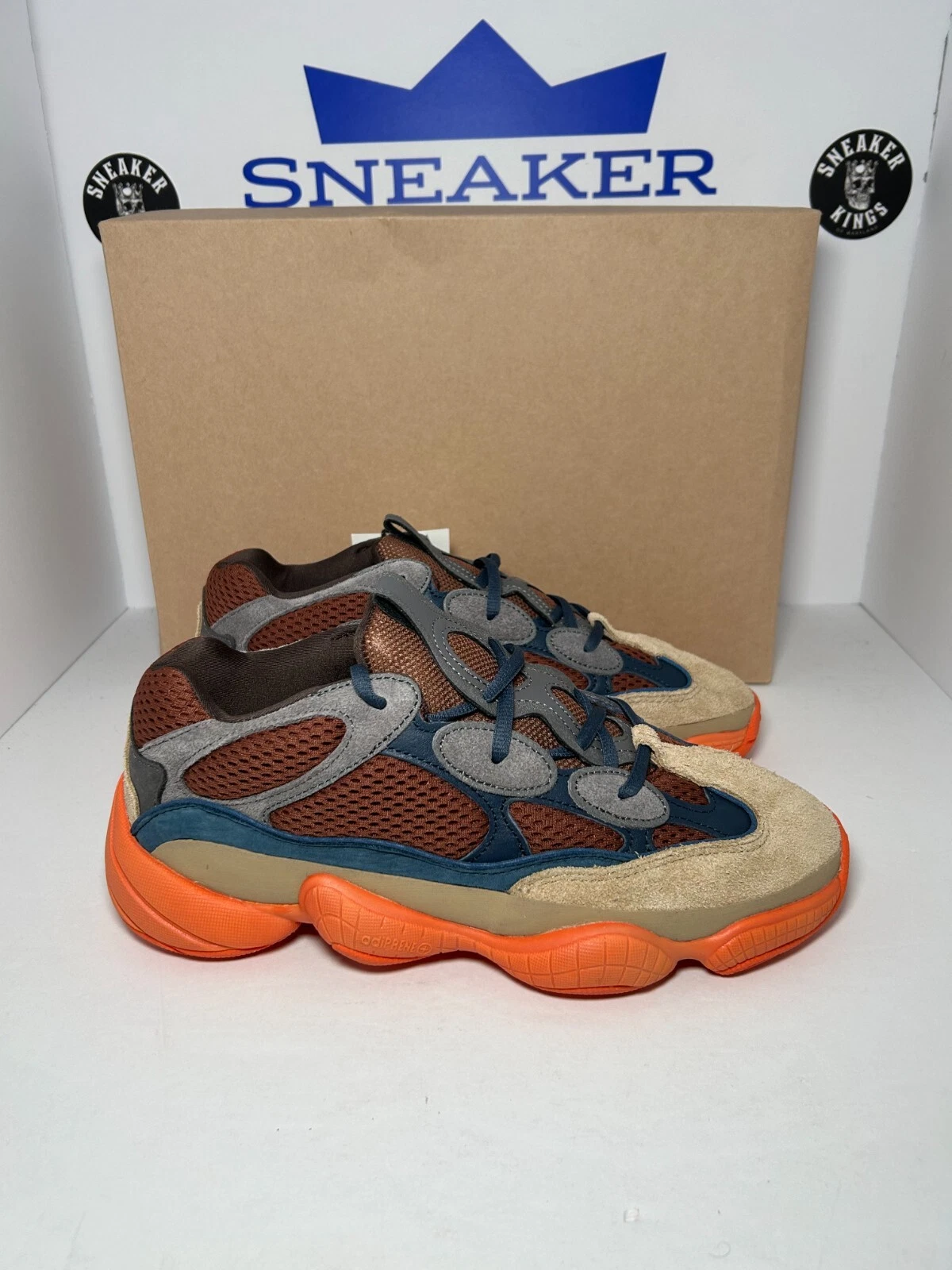 DS Adidas Yeezy 500 Enflame arancione taglia 8 5