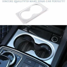 For Benz GLE GLS 2016-2019 Matte Silver Center Console Water Cup Holder Panel 1X