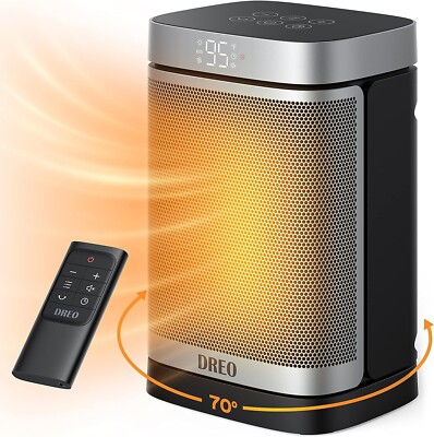 Space Heaters for Indoor Use, 70°Oscillating Portable Heater With Remote Bedroom