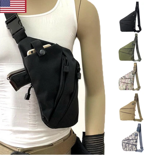 Men Sling Bag Crossbody Chest Shoulder Personal Pocket Bag Anti Theft Travel Bag