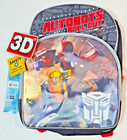 Transformers Autobots Roll Out 3-D 16" Backpack Bumblebee & Optimus Prime NEW
