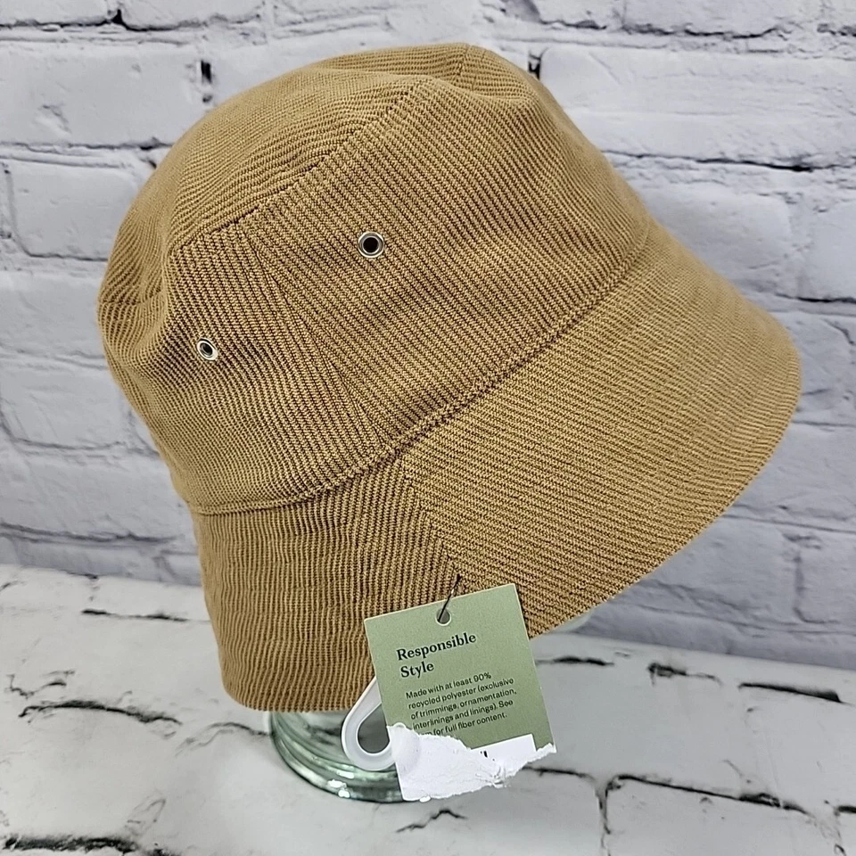 Goodfellow Pana Cubo Sombrero Bronceado Retro Y2K Unisex Talla M-L Nuevo Foto 4 de 4