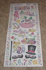 Creative Imaginations Renae Lindgren  5.5x12inch Sticker ~ Dance...Ballet, Jazz.