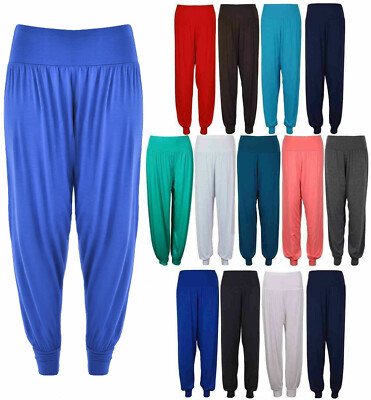 DAMEN NEU HAREMSHOSE ALI BABA LANGE HOSE BAGGY DAMEN LEGGINGS UK 8 26 Größen