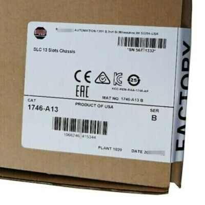 Allen-Bradley 1746-A13  SLC 13 Slots Chassis In Box 1746A13
