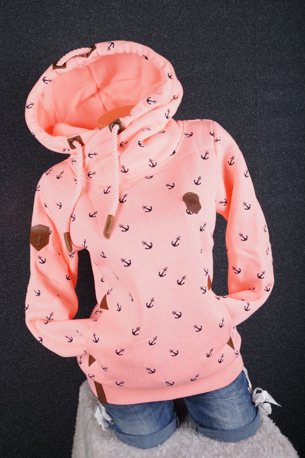 VIN TE SEZON Mädchen Kapuzenpullover Mit Einhorn - Warmer Fleece Hoodie 86-116