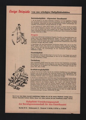 BERLIN, Prospekt 1939 Haftpflicht-Versicherungs-Anstalt der Berufsgenossenschaft
