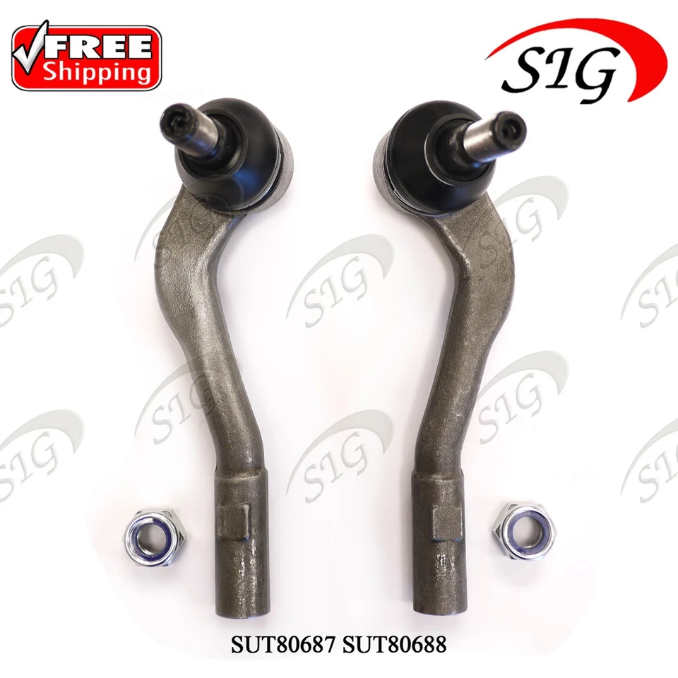 Extremos de barra de amarre exterior izquierdo y derecho para Mercedes-Benz SLK55 AMG 2005-2011 2 piezas Foto 3 de 4