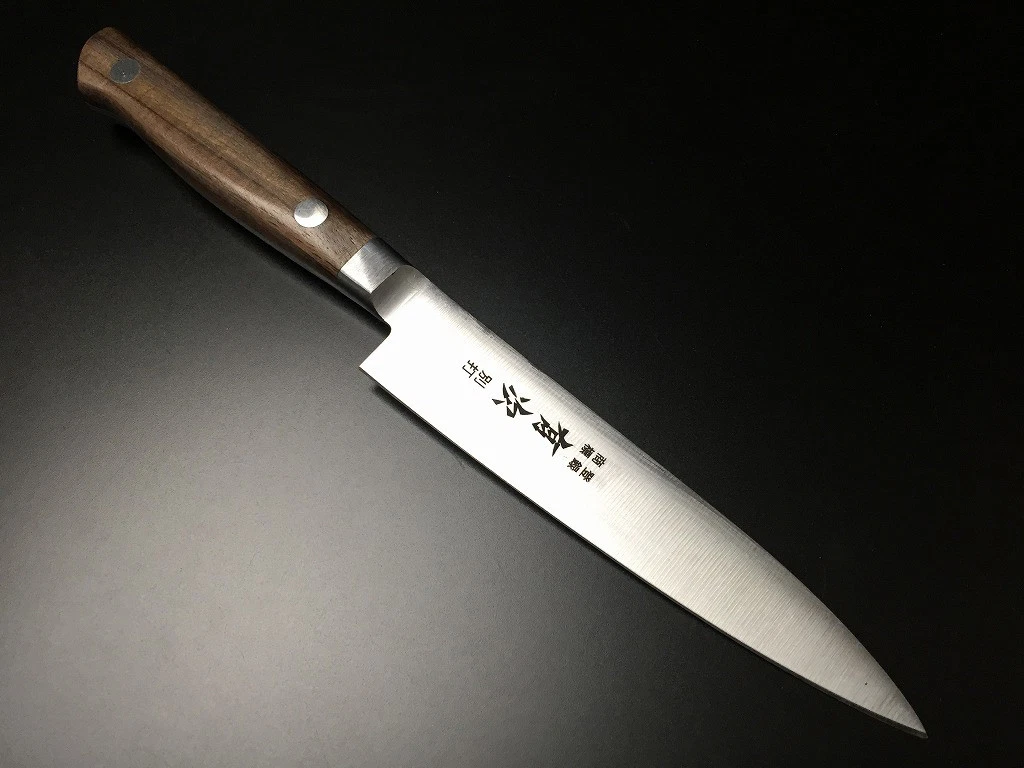 Japanese Chef's Knife ARITSUGU Petty Alloy Steel Kitchen 120mm 4.72" Scabbard N