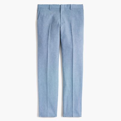J. Crew Men's Slim Fit Thompson Suit Pants 35 x 34 NWT Light Blue Basketweave