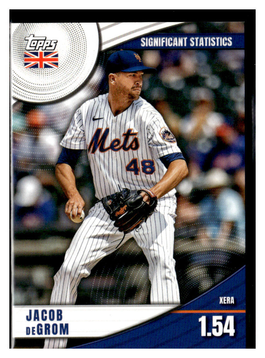 2022 Topps UK Edition #SS-18 Jacob deGrom Significant Statistics New York Mets