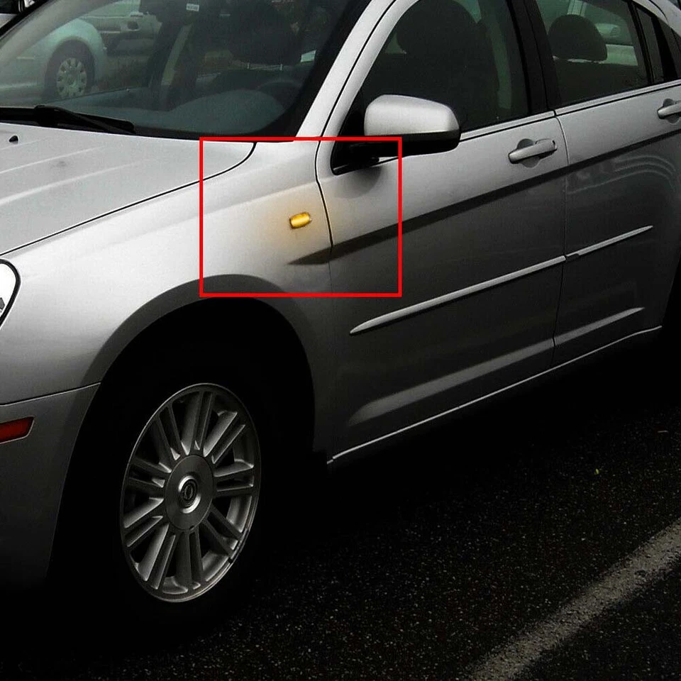 Dynamic LED Side Marker Signal Lamp For Jeep Compass Patriot Dodge Chrysler 300 Foto 3 de 4