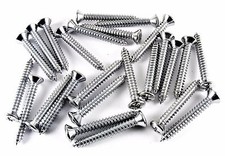 Chevy Chrome Interior Screws- 10 X 1-12 Long- 10 Oval Head- 25 Screws- 320
