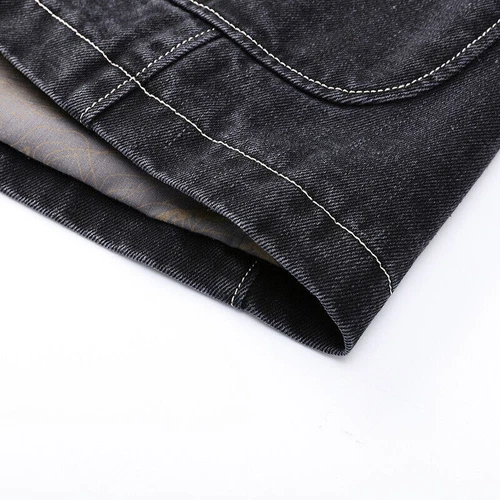 Blazer informal para hombre Traje Chaqueta Algodón envejecido Prendas exteriores Mangas largas Abrigo ajustado - Imagen 7 de 26