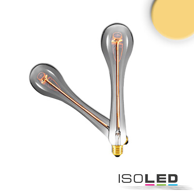 ISOLED 115072 / E27 Vintage Line LED Waterdrop smoky, 4W 2200K / 9009377095429