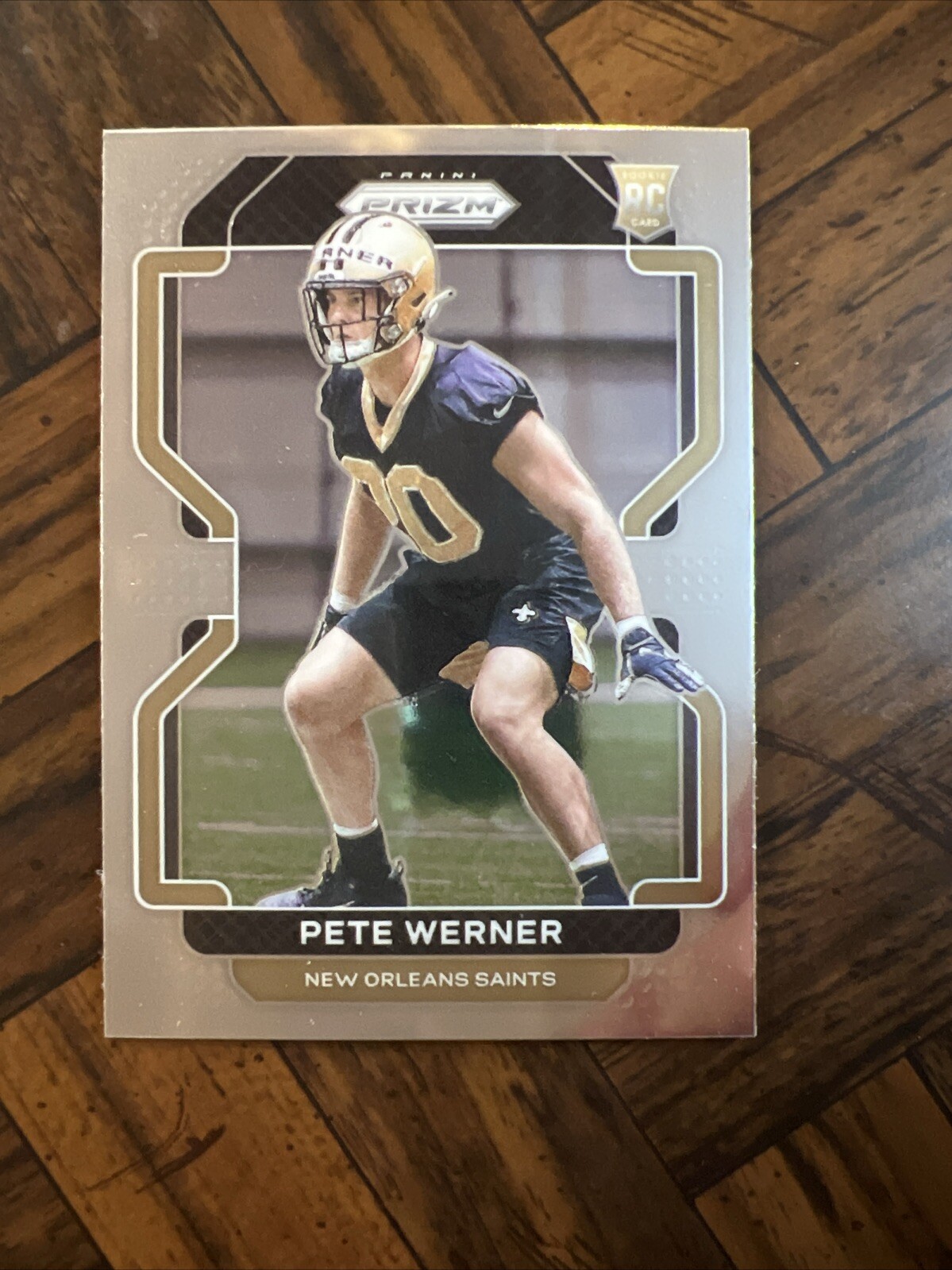 2021 Pete Werner Panini Prizm Football Silver #391 RC Rookie