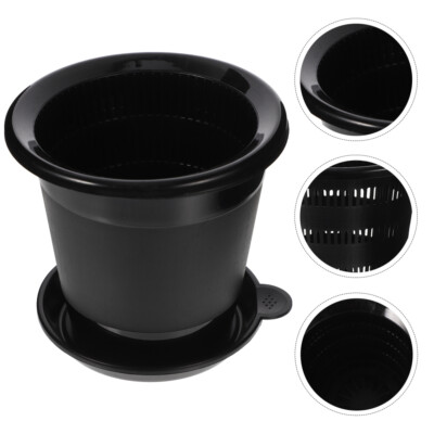 Gardening Nursery Pot Root Control Pot With Tray Flower Aureus Container