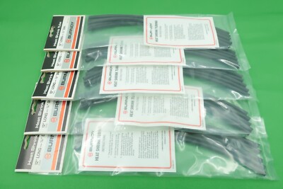 Burndy RK 170-2 Heat Shrink Tube 12'' Long 1/4'' Diameter Quatity of 25 NOS USA